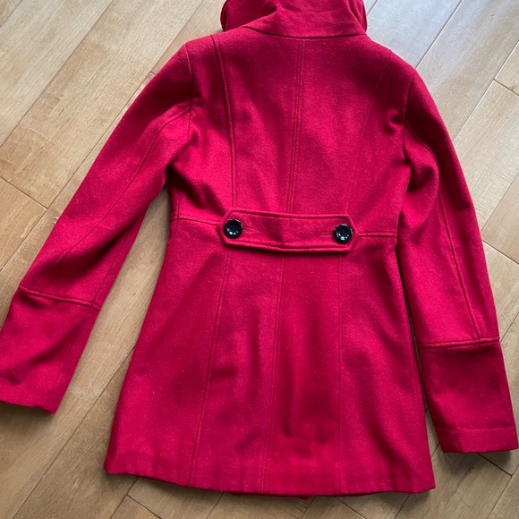 Dynamite Red Wool Pea Coat Size Small - Picture 8 of 13
